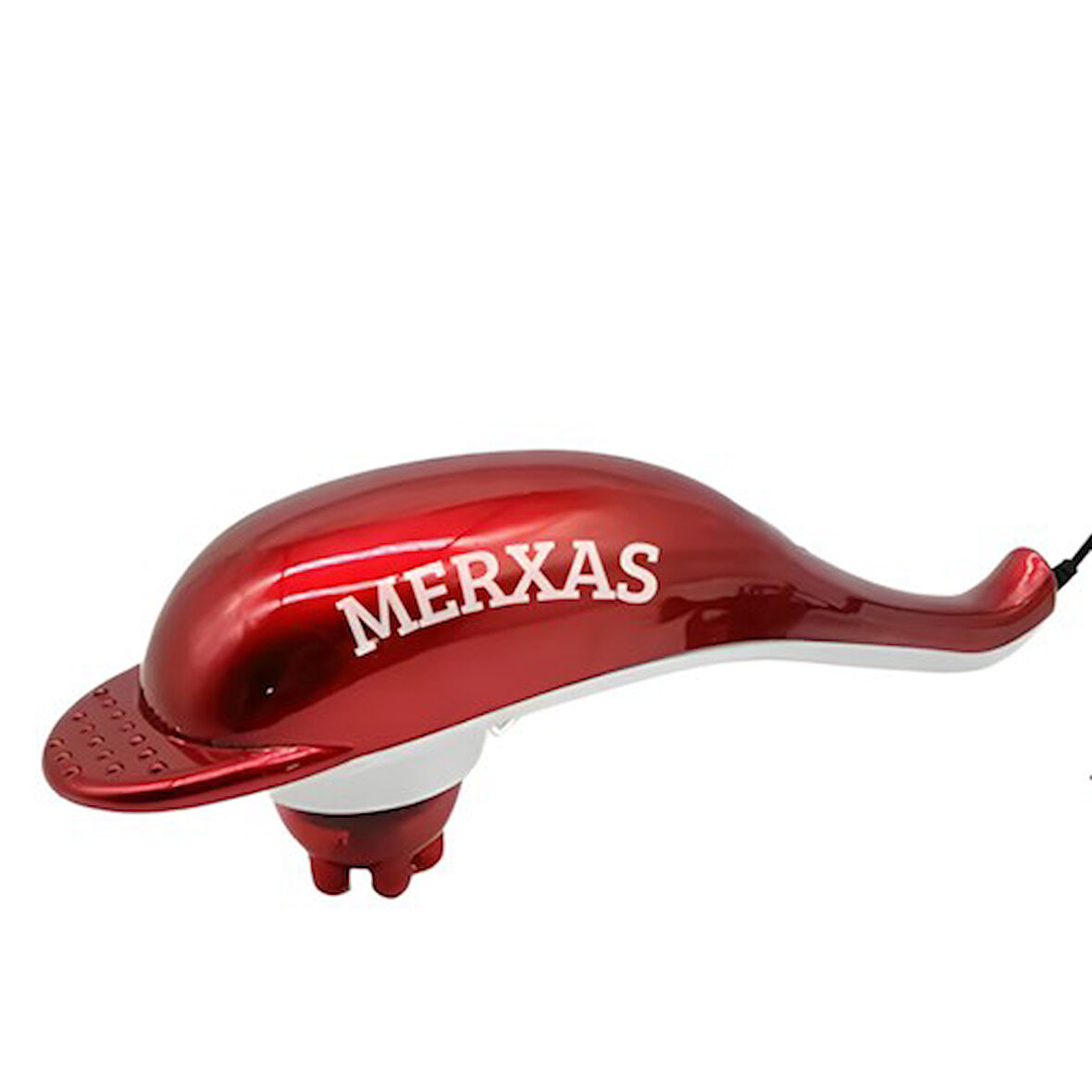 Merxas TK-808 Elektrikli Yunus Model Masaj Aleti Sırt Basen Karın Omuz Masaj Cihazı Ekstra Başlıklı