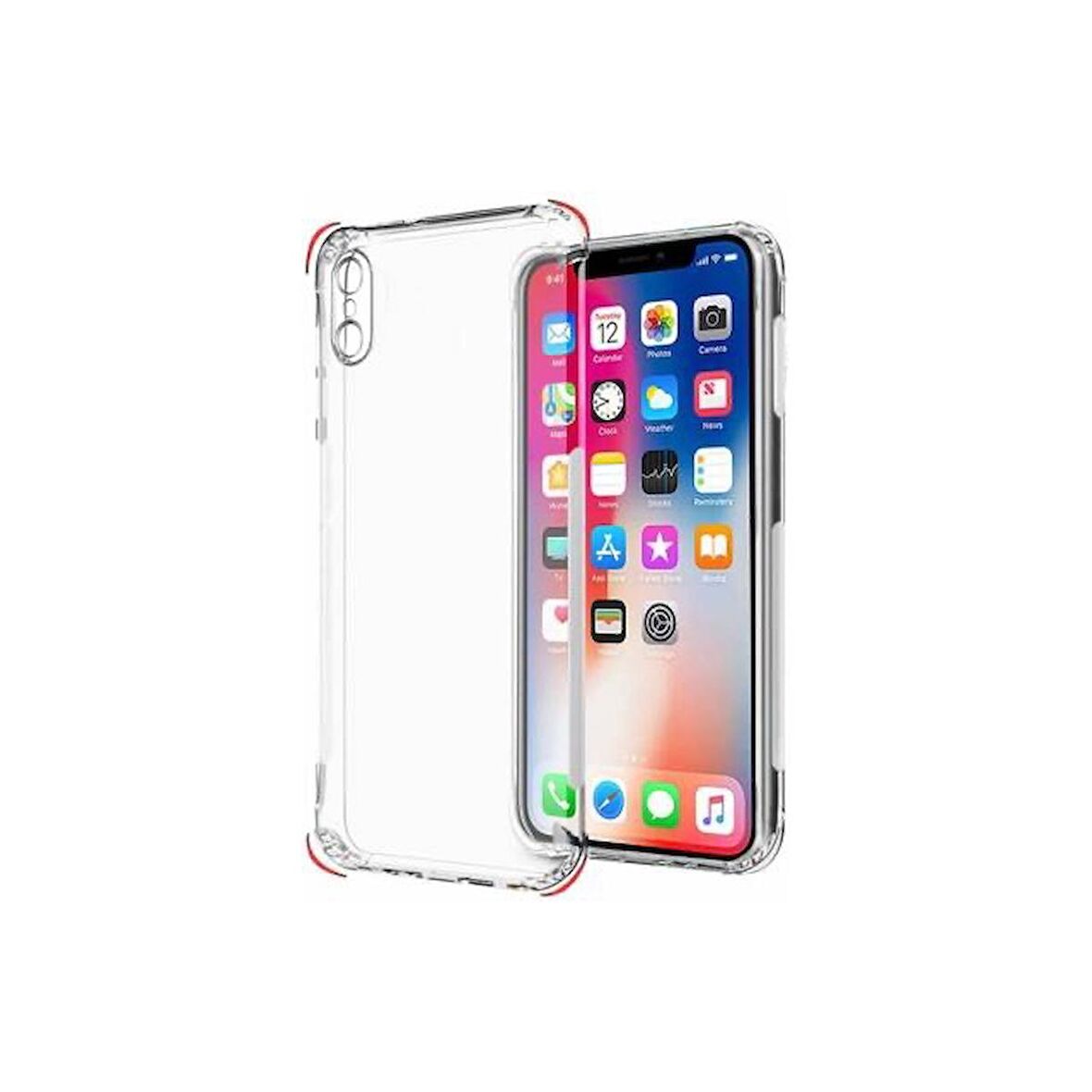 Smcase iPhone XS Max Kılıf Kamera Korumalı Darbeye Dayanıklı Silikon 