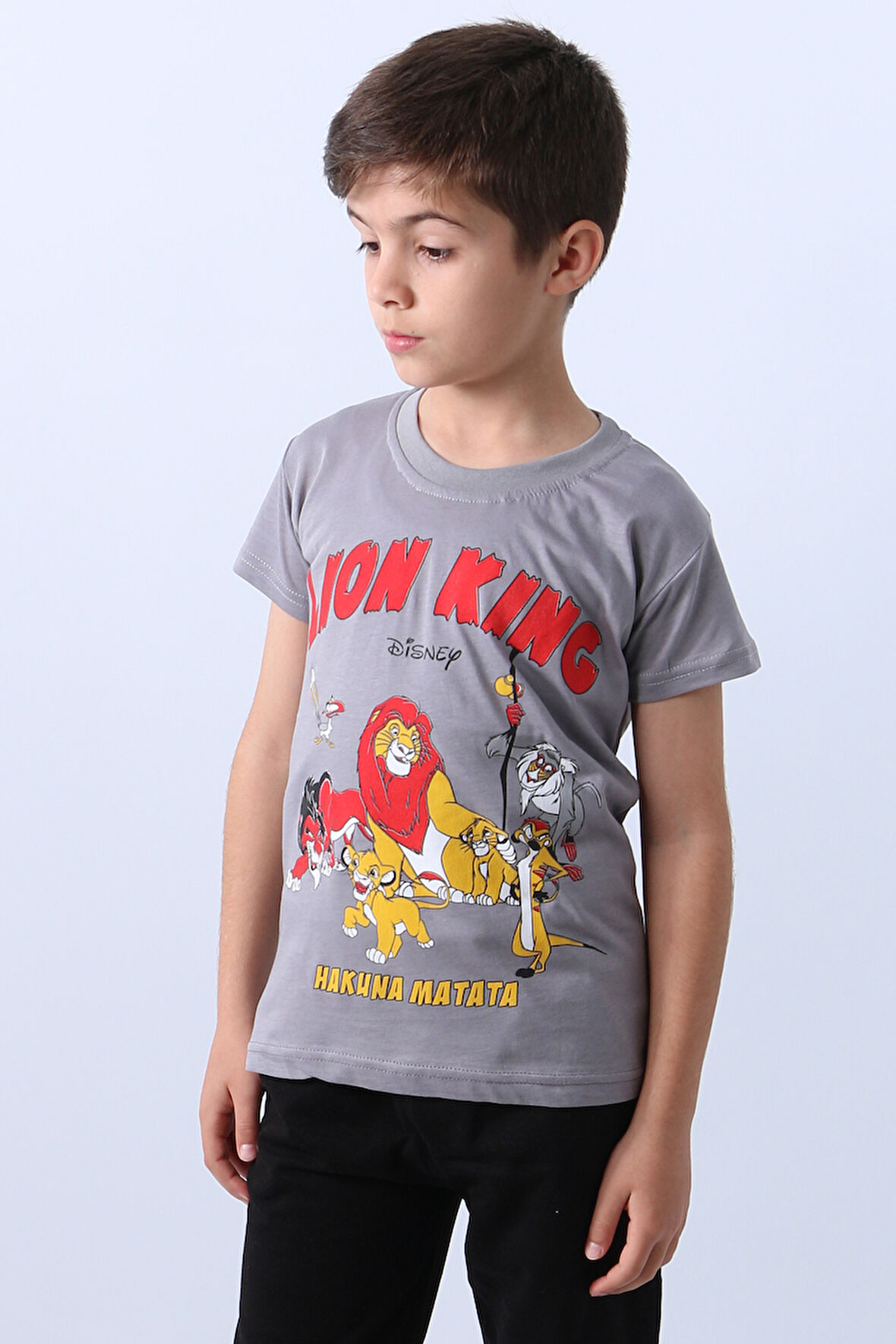 ERKEK ÇOCUK TSHİRT LİON BASKILI BİSİKLET E1