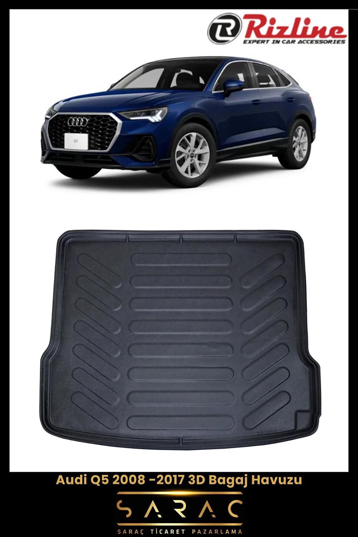 Rizline Audi Q5 2008-2017 3d Bagaj Havuzu