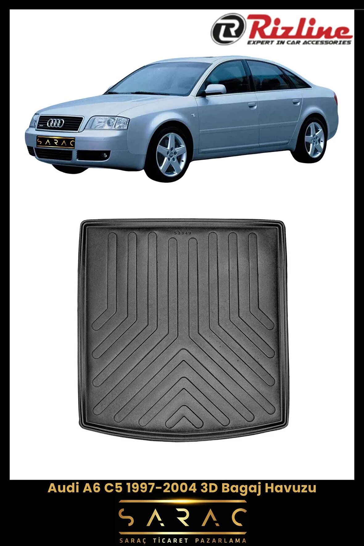 Rizline Audi A6 C5 1997-2004 3D Bagaj Havuzu