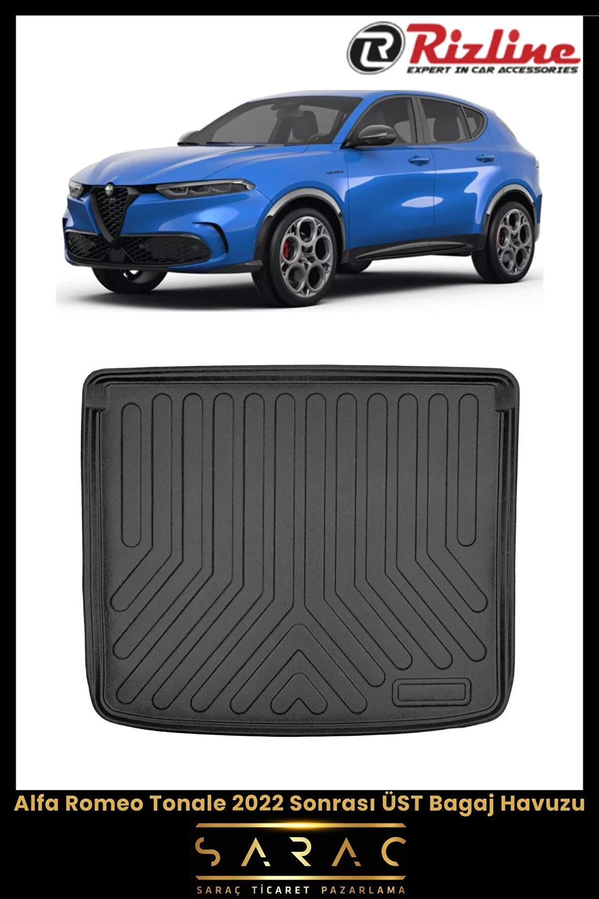Rizline Alfa Romeo Tonale Üst Bagaj 2022 Ve Sonrası 3d Bagaj Havuzu