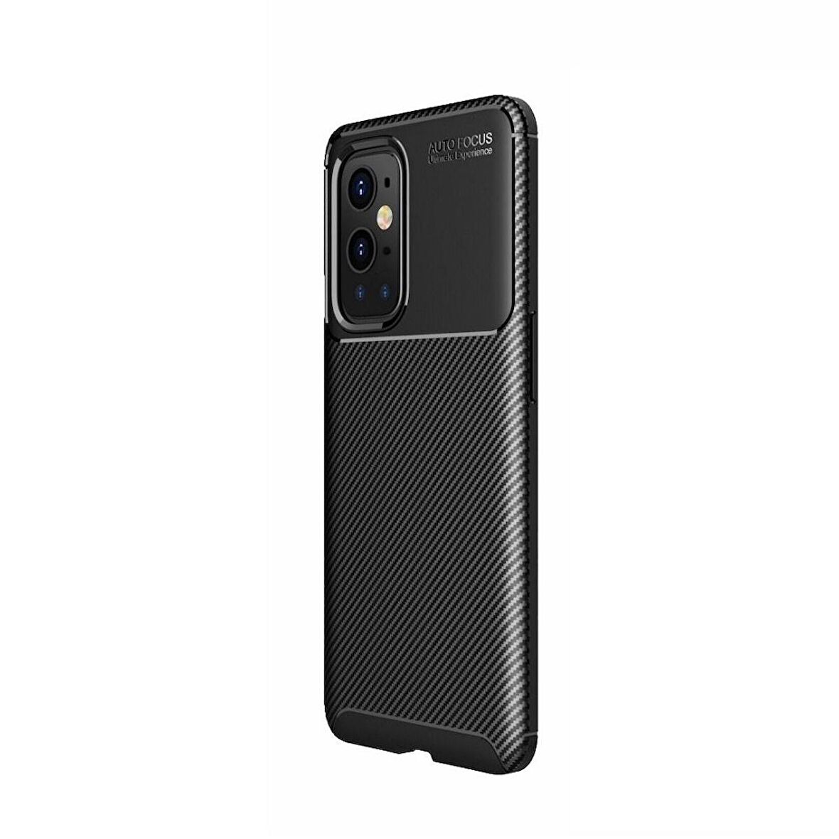 Smcase OnePlus 9 Pro Kılıf Karbon Dokulu Negro Silikon