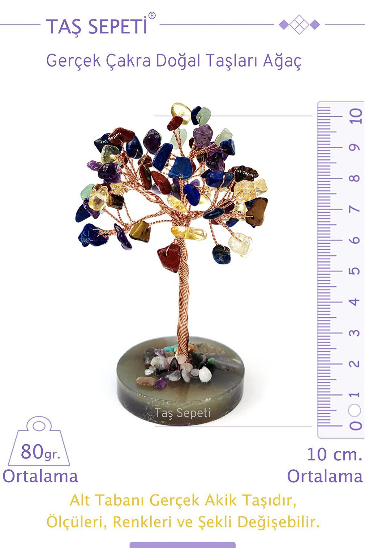Gerçek Çakra Doğal Taşları Ağaç
