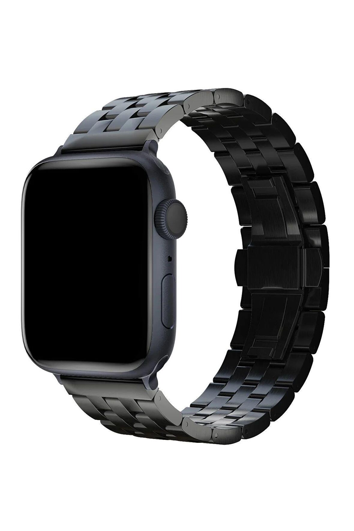 Megafox Apple Watch Seri 2/3/4/5/6/7/8/Se/Ultra Metal Geçmeli Paslanmaz Kordon 42-44-45-49 Mm Uyumlu