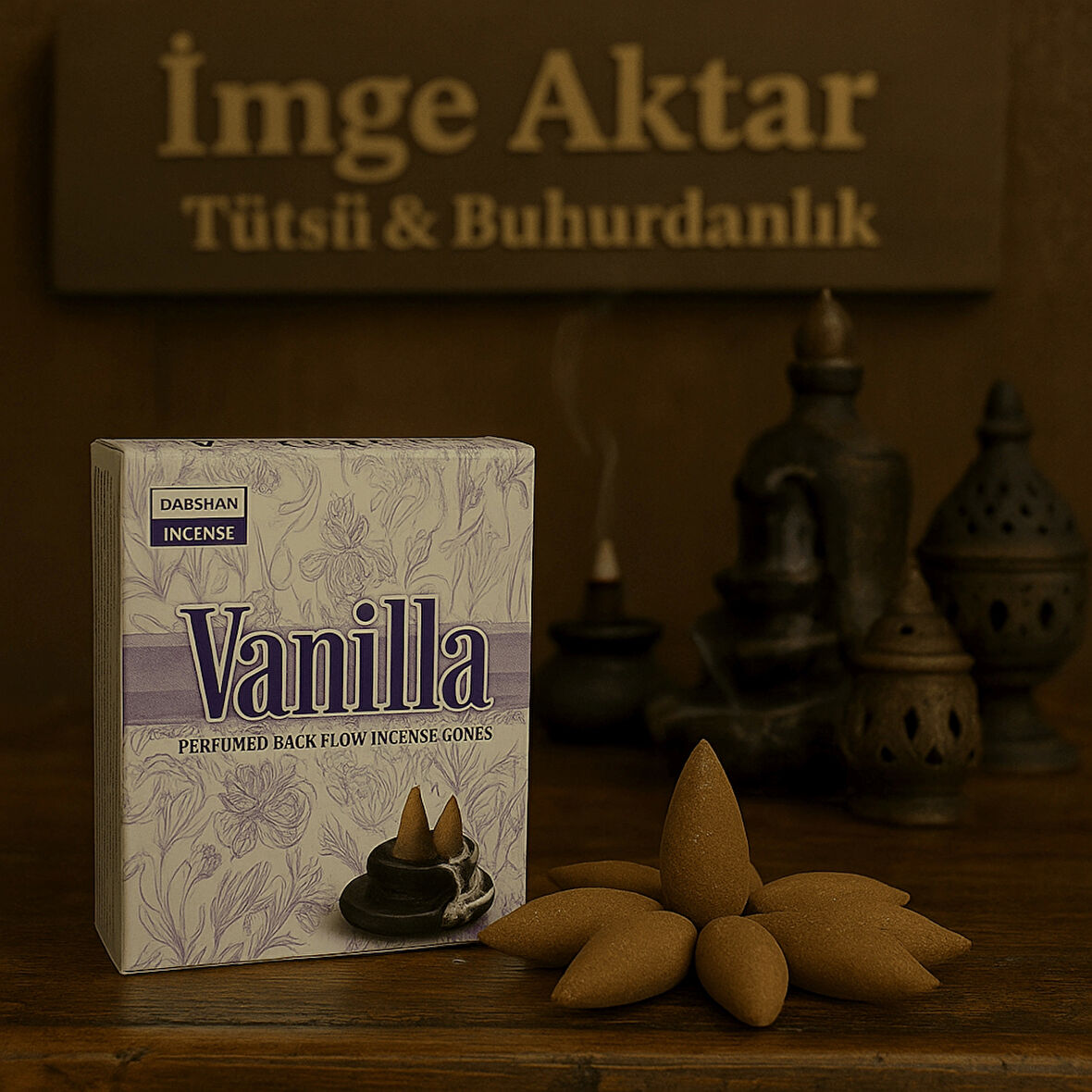 Darshan İncense Vanilla Geri Akış Tütsü 10 Adet