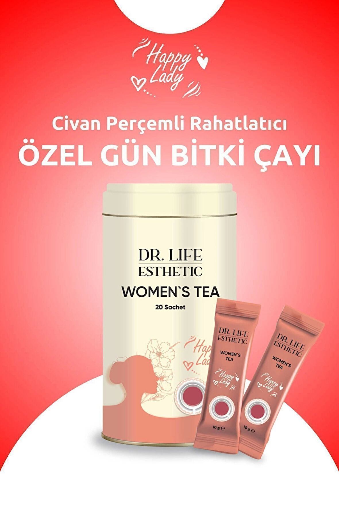Happy Lady Civan Perçemli Rahatlatıcı Özel Gün Bitki Çayı