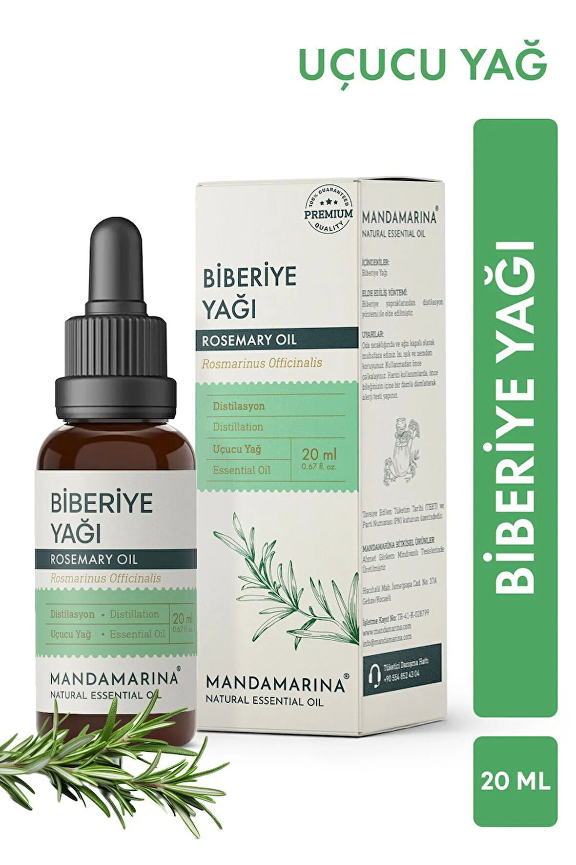 Biberiye Yağı 20 Ml