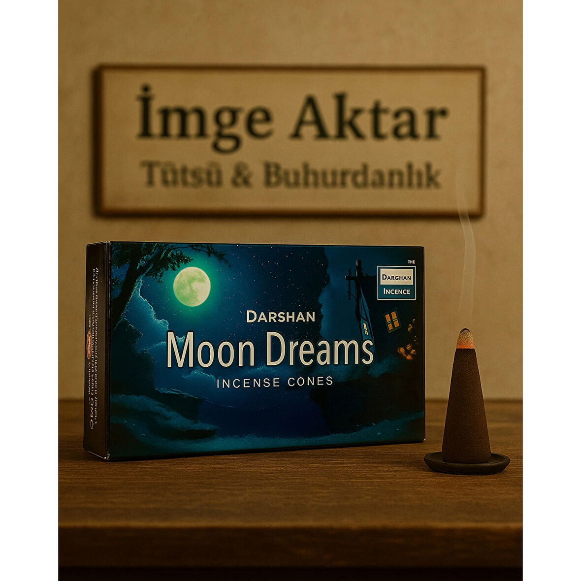 Darshan İncense Moon Dreams Konik Tütsü 10 Adet