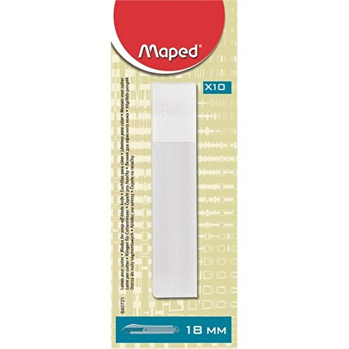 Maped Maket Bıçağı Yedeği 18mm 10'lu