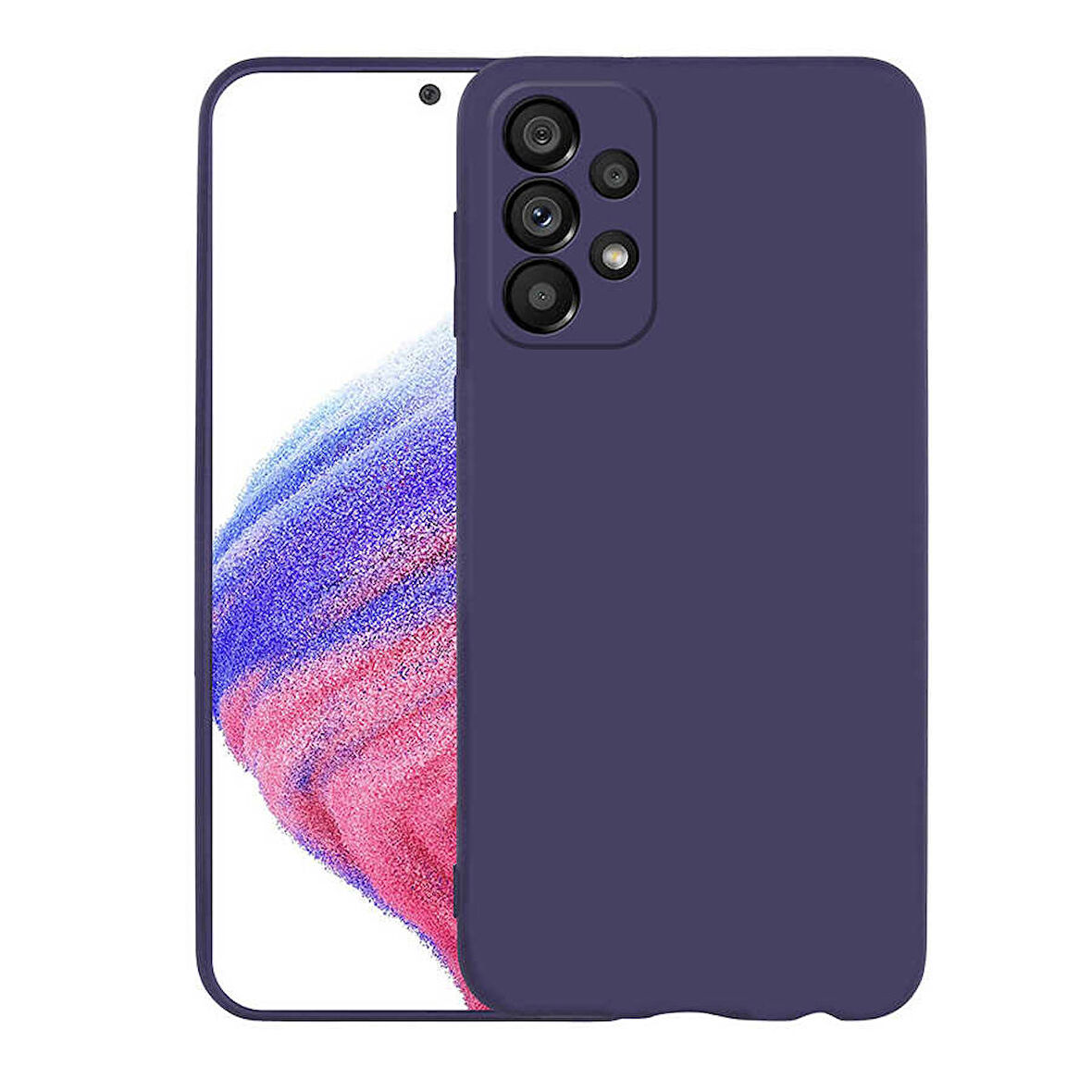 Gpack Samsung Galaxy A33 5G Kılıf Mat Kamera Korumalı Soft Premier SilikonNano Glass