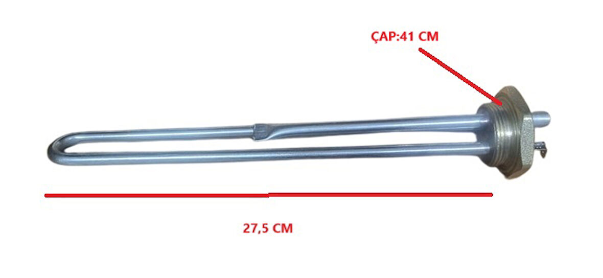 1 1/4 1500W 27,5CM 8,5MM 220V CR-Nİ TERMOSTAT BORULU REZİSTANS