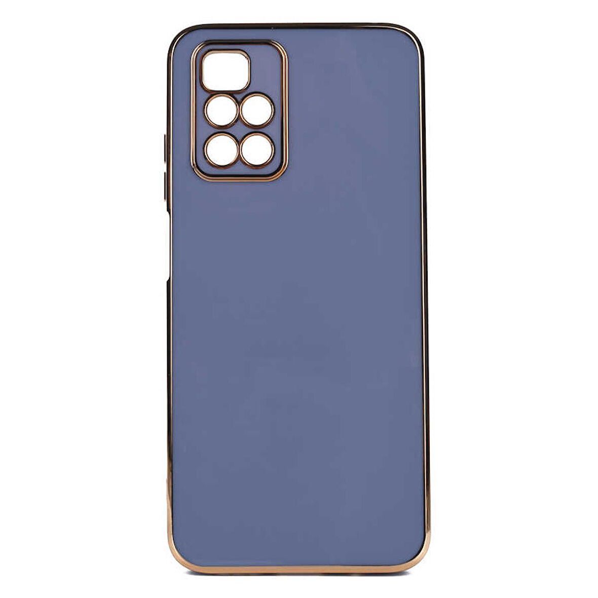 Gpack Xiaomi Redmi 10 2022 Kılıf Bark Parlak Silikon Renkli Kenarları Rose