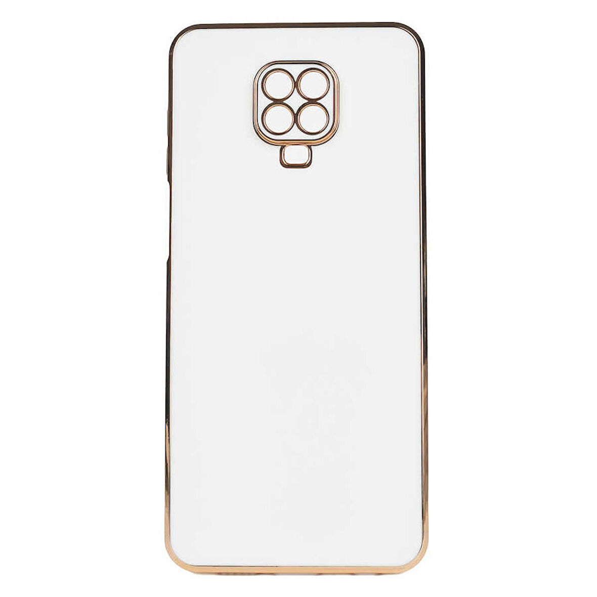 Gpack Xiaomi Redmi Note 9 Pro Kılıf Bark Parlak Silikon Renkli Kenarları Rose
