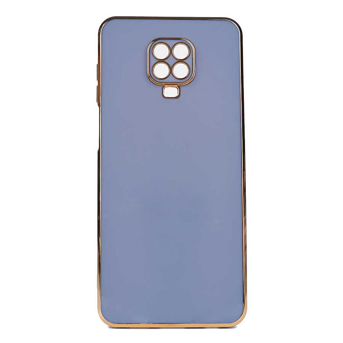 Gpack Xiaomi Redmi Note 9S Kılıf Bark Parlak Silikon Renkli Kenarları Rose