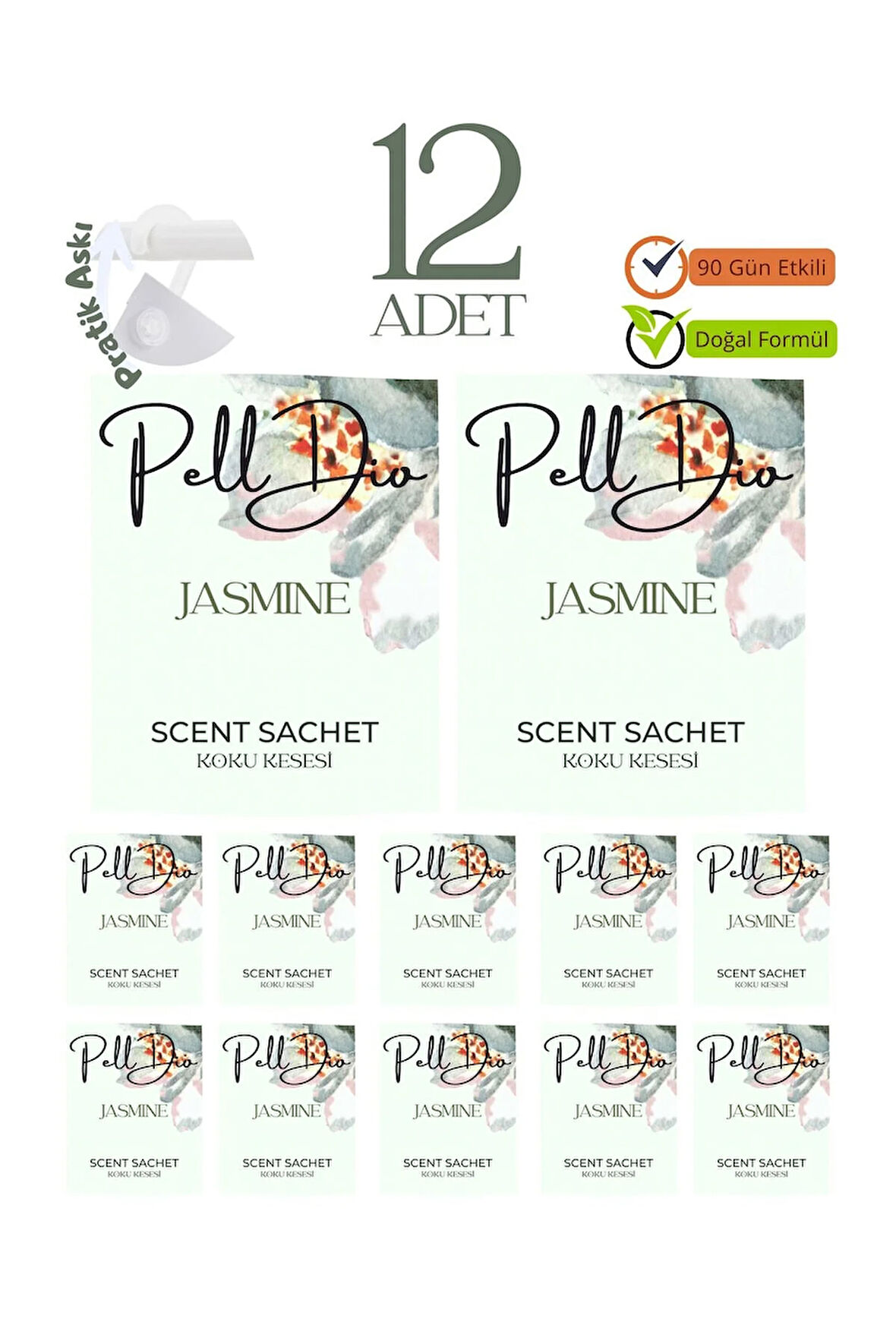 12'li Yasemin Ayakkabılık Dolap Ve Çekmece Parfümlü Kese Kokusu Oda Koku Kesesi