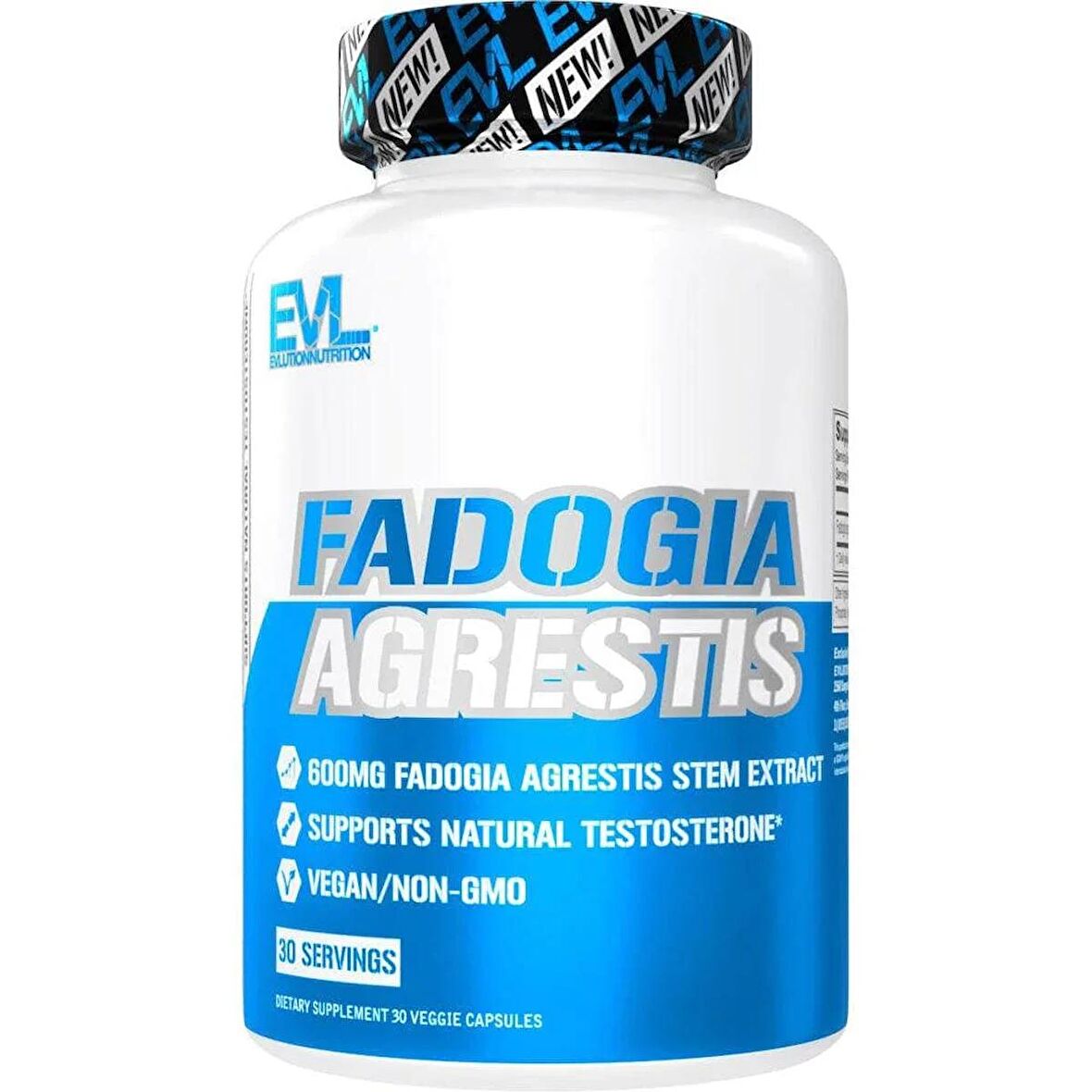 EVLution Nutrition, Fadogia Agrestis, 600 mg, 30 Veggie Capsules