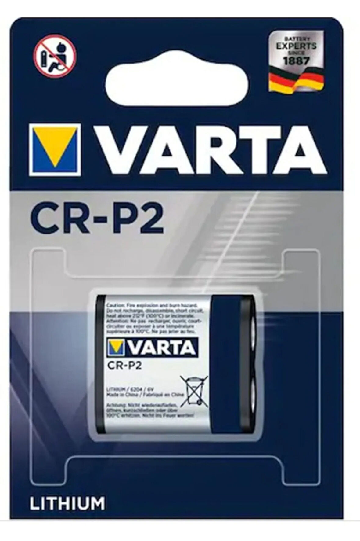 Cr-p2 Professional Photo 6v Lityum Foto Pili