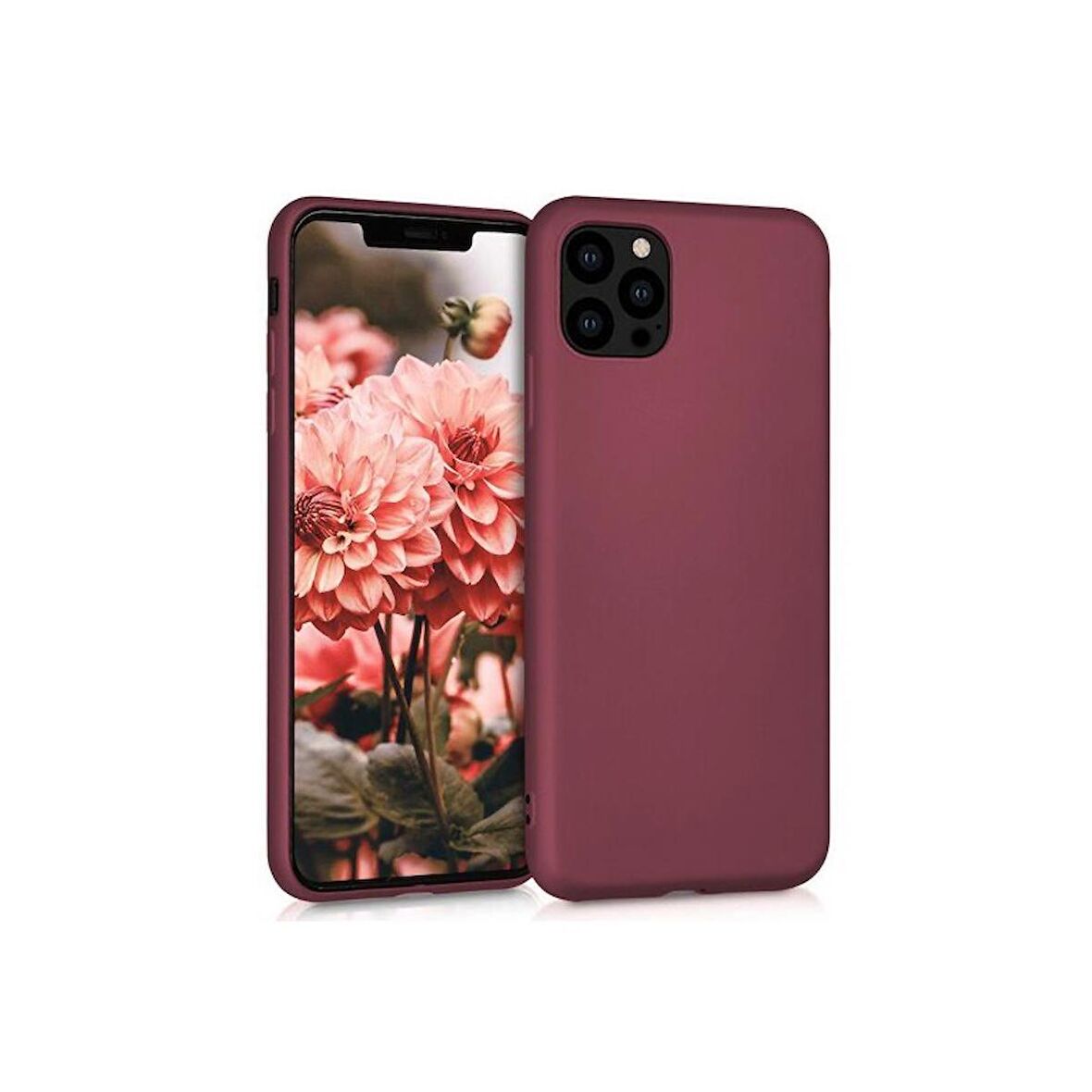 Smcase iPhone 13 Pro Kılıf Lüks Mat Silikon  Nano Ekran Koruyucu