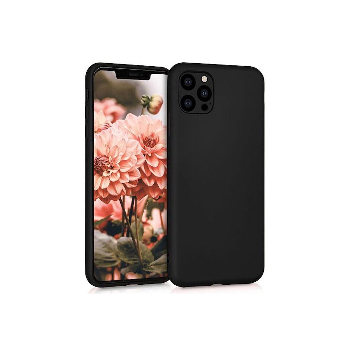 Smcase iPhone 13 Pro Kılıf Lüks Mat Silikon  Nano Ekran Koruyucu  Kamera Koruyucu
