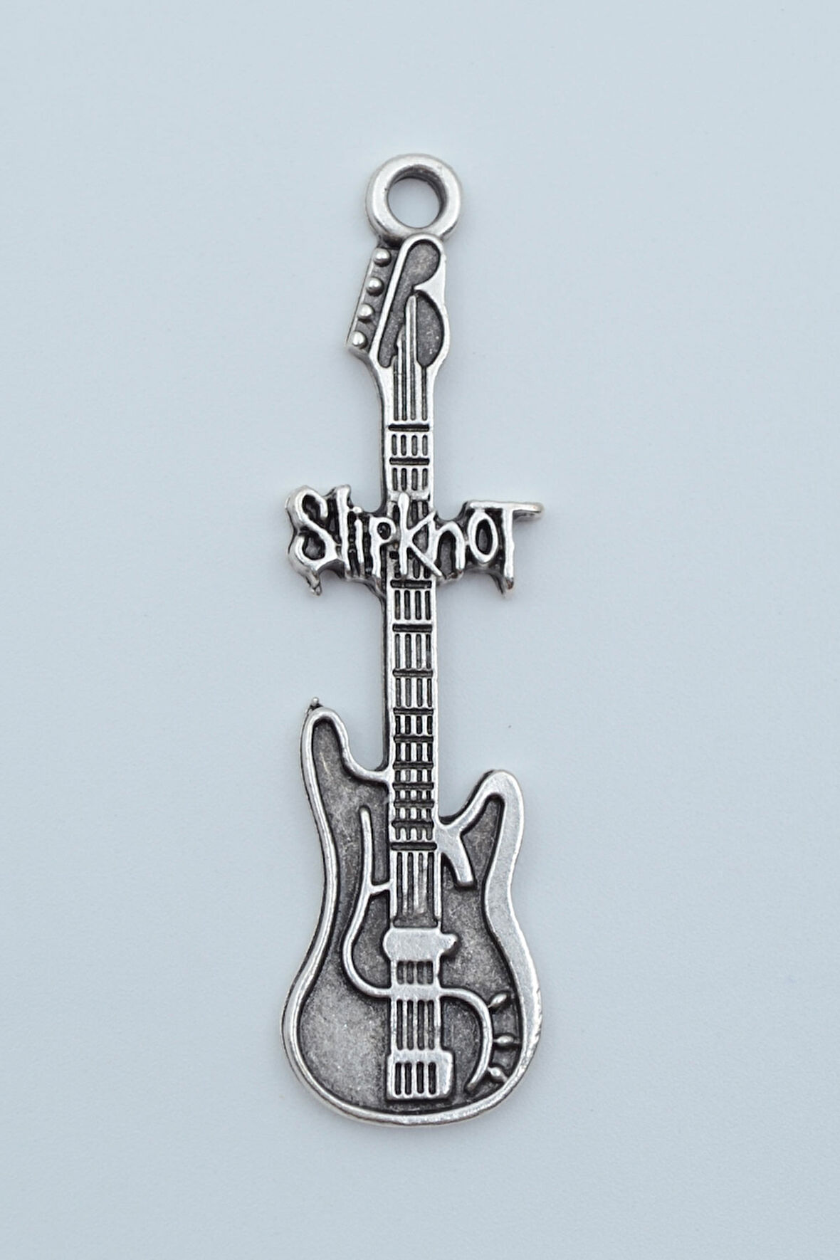 Slipknot Elektro Gitar Gümüş Kaplama Kolye Ucu