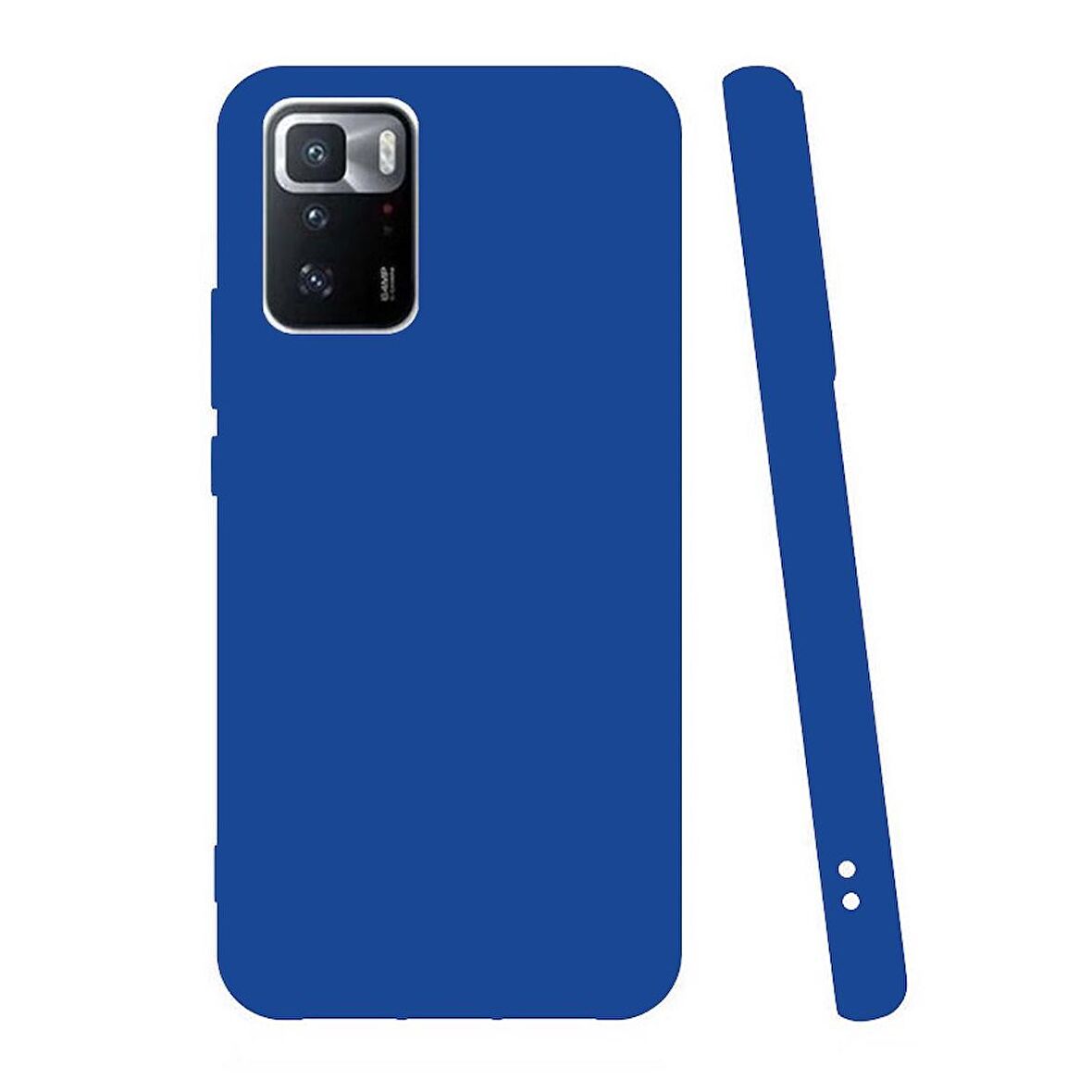 Smcase Xiaomi Poco X3 GT Kılıf Mat Korumalı Biye Silikon  Nano Ekran Koruyucu