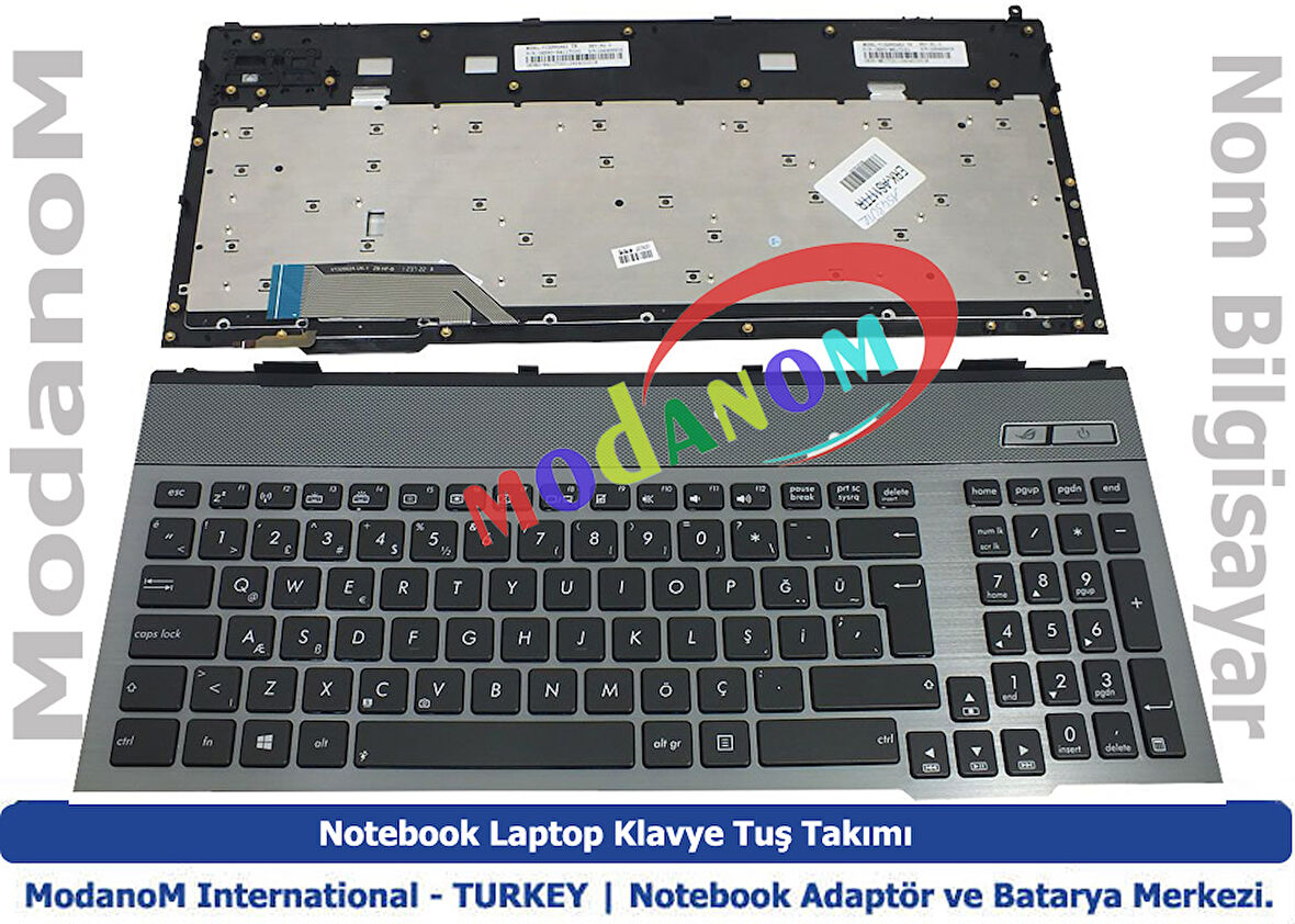 Asus G57VW Klavye Siyah Türkçe