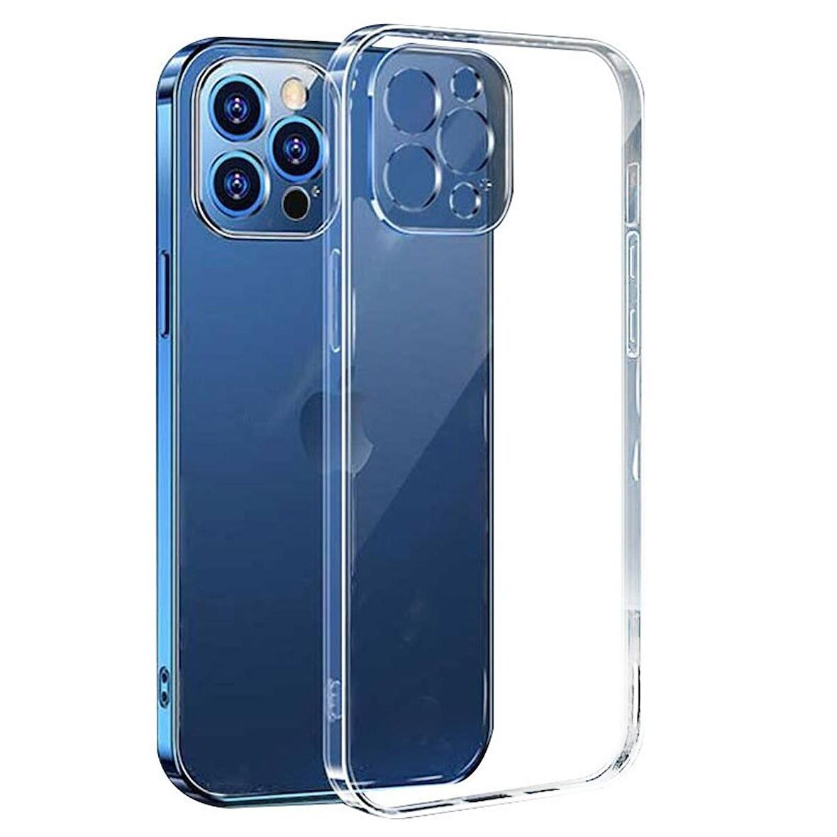 Smcase iPhone 13 Pro Max Kılıf Kamera Korumalı Silikon