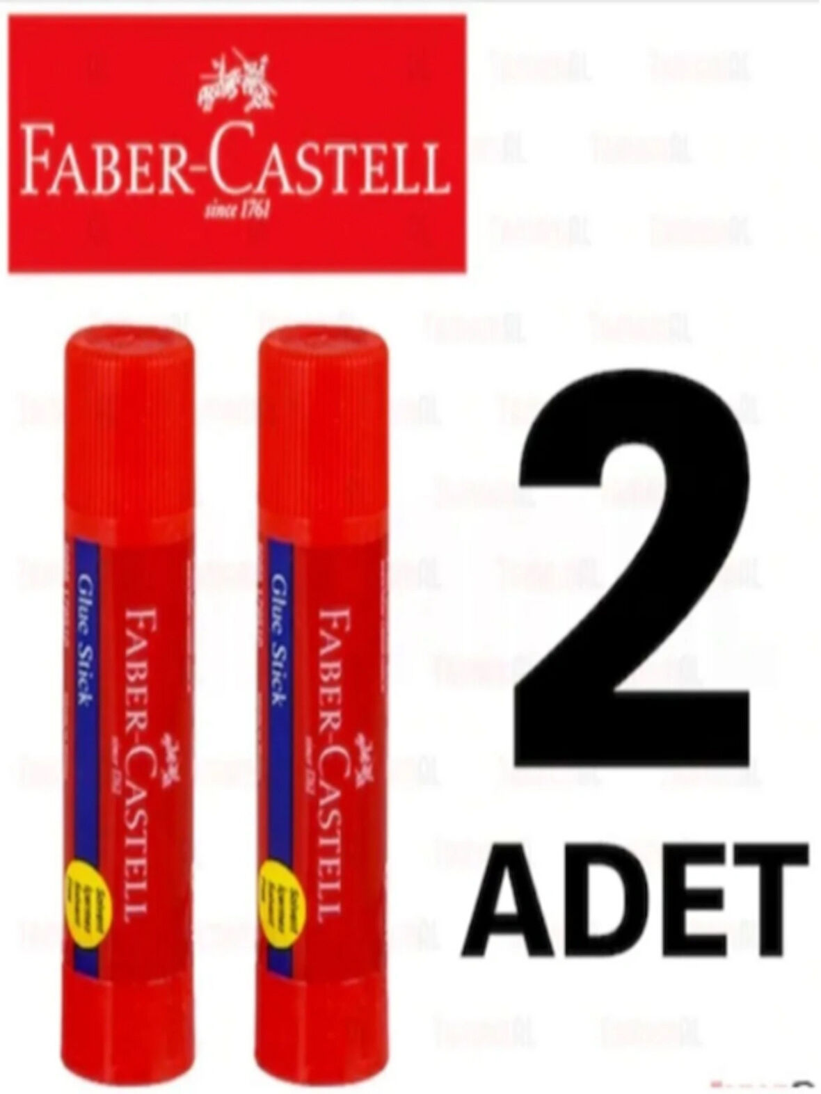 Faber Castell Stick 40gr Solventsiz Katı Yapıştırıcı Büyük Boy 2 Adet