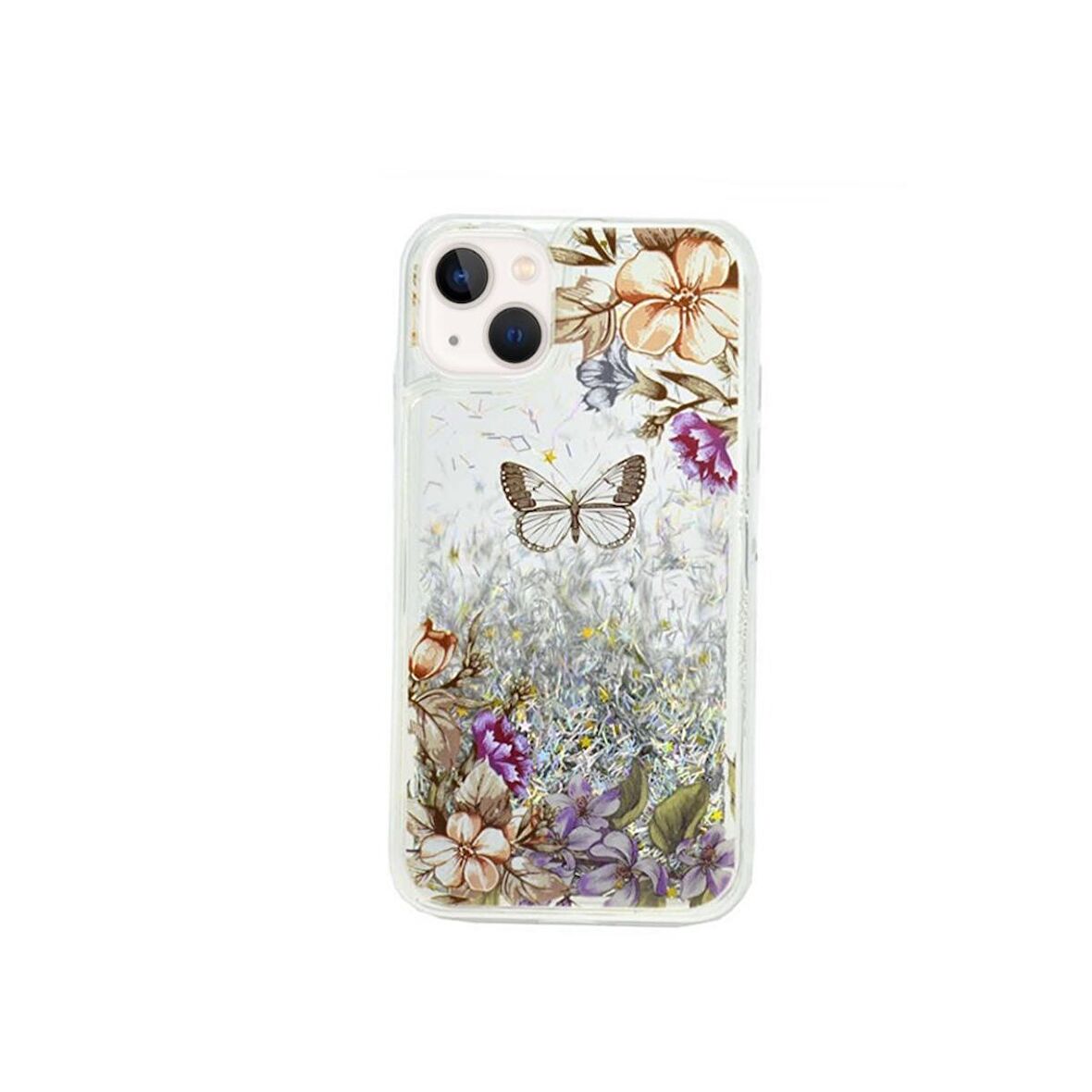 Smcase iPhone 13 Mini Kılıf Sulu Desenli Silikon