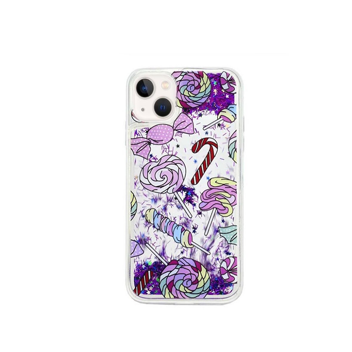 Smcase iPhone 13 Kılıf Sulu Desenli Silikon