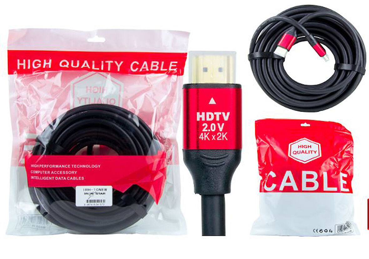 IRH-10 NEW Ironstar 1, Kalite 10 MT HDMI Kablo;Class