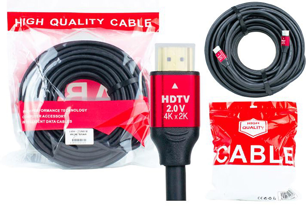 IRH-25 NEW Ironstar 1.Kalite 25 MT HDMI Kablo;Class