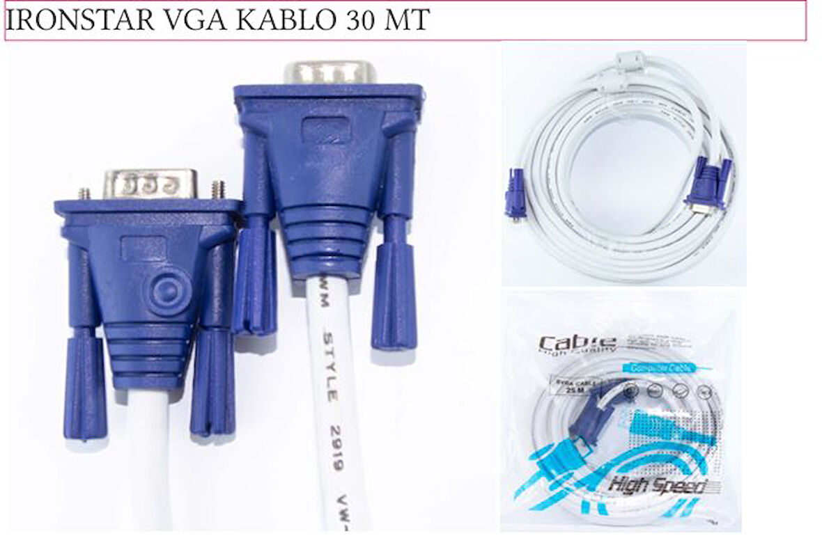 IRN 2030 Ironstar VGA Kablo 30 MT;Class