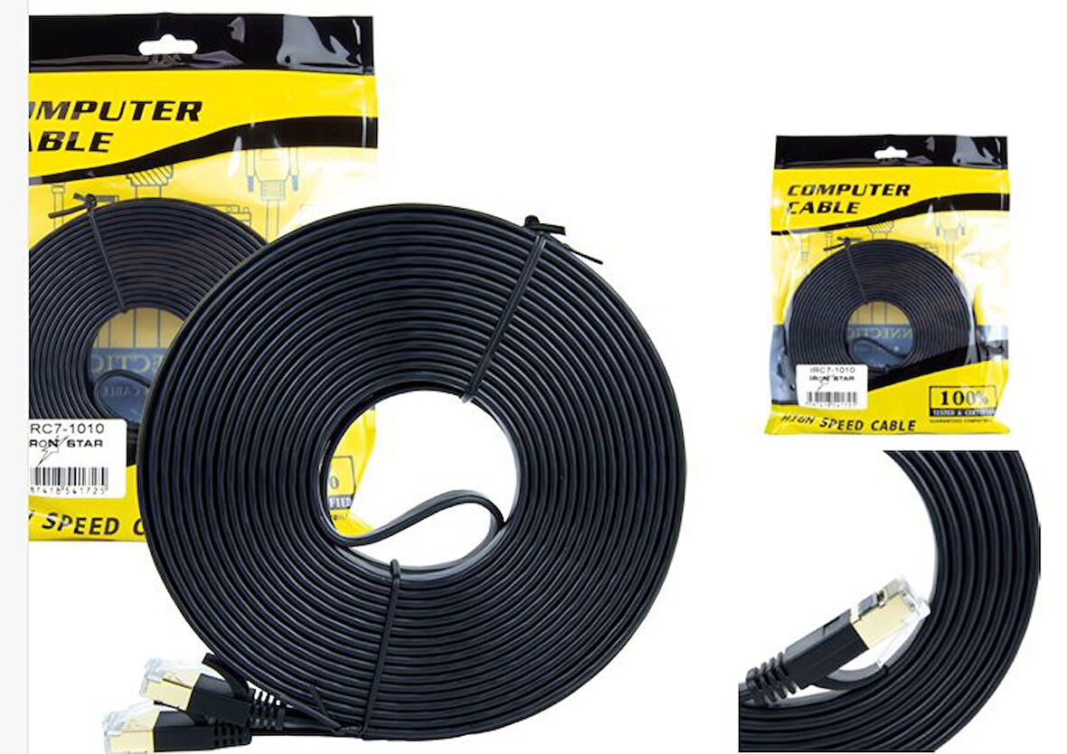 IRC7-1010 IRONSTAR CAT 7 HAZIR KABLO 10 MT;Class