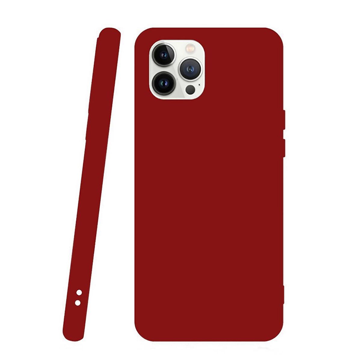 Smcase iPhone 13 Pro Max Kılıf Biye Mat Silikon  Tam Kapatan Ekran Koruyucu