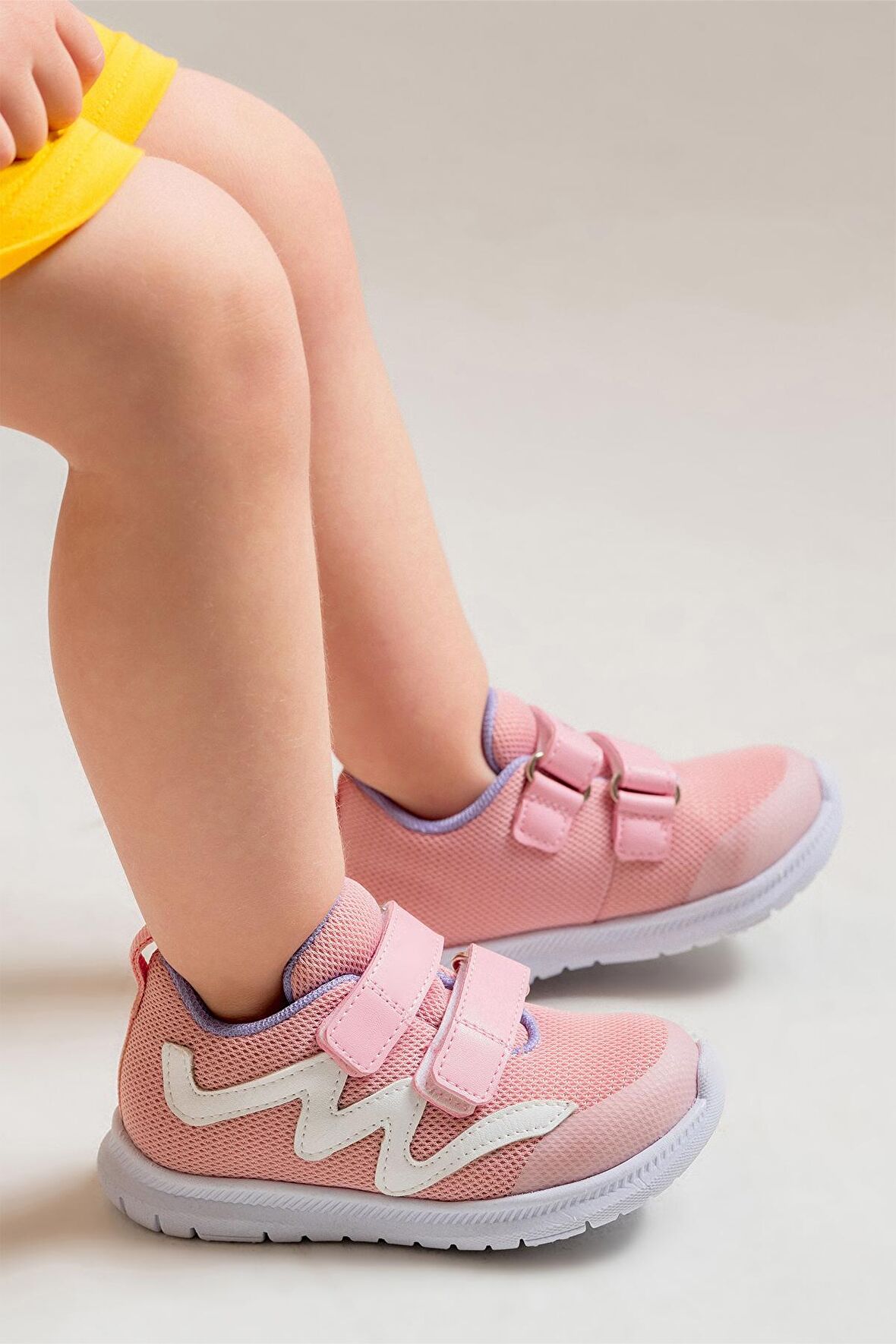 mnpc Unisex Çocuk Pembe Günlük İlk Adım Spor Ayakkabı