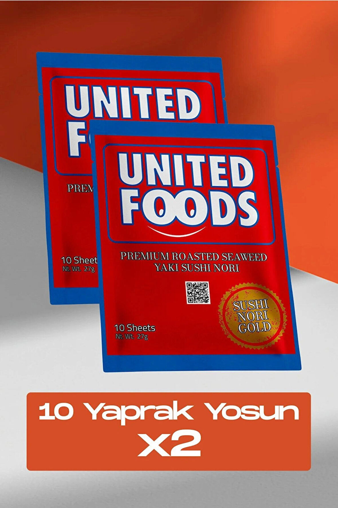 10 Yaprak Yosun x 2 / Sushi Nori 20 Yaprak