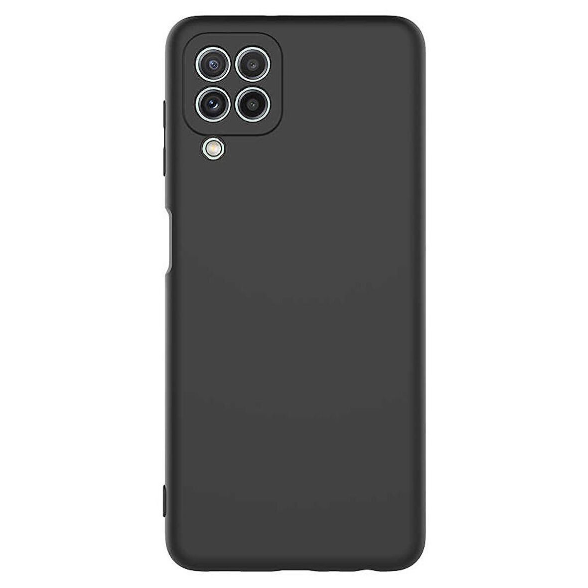 Smcase Samsung Galaxy M32 4G Kılıf Kamera Korumalı Lansman Mat Silikon  Nano Ekran Koruyucu