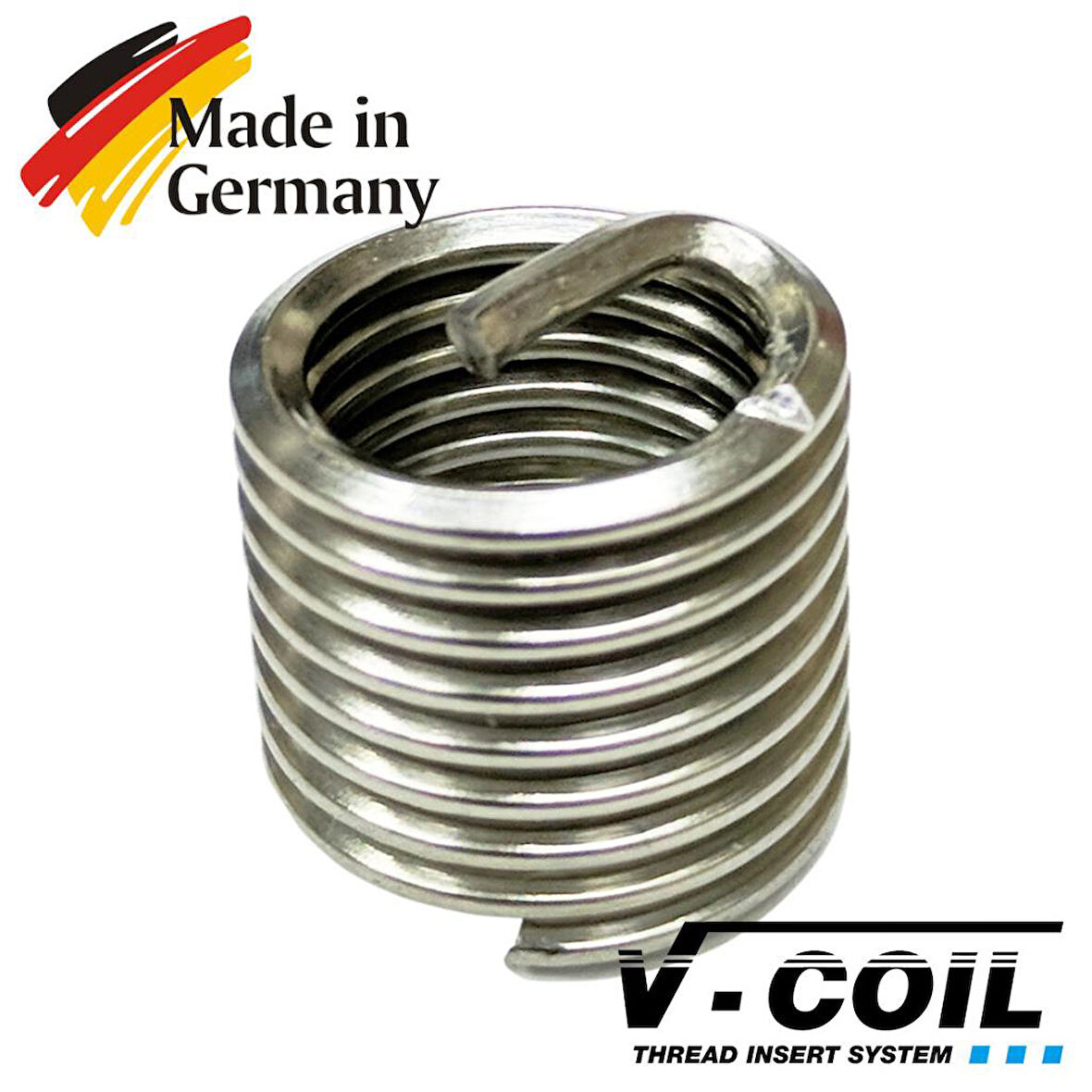 V-Coil M24x3 Helicoil Yay 2.5D (Yay Kapalı Uzunluğu 48mm) - 10 Adet