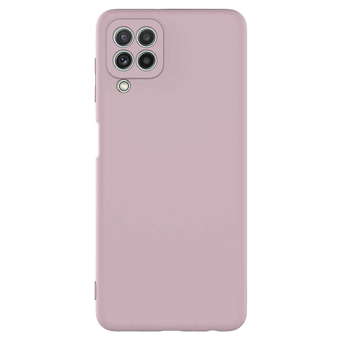 Smcase Samsung Galaxy A22 4G Kılıf Kamera Korumalı Lansman Mat Silikon  Nano Ekran Koruyucu