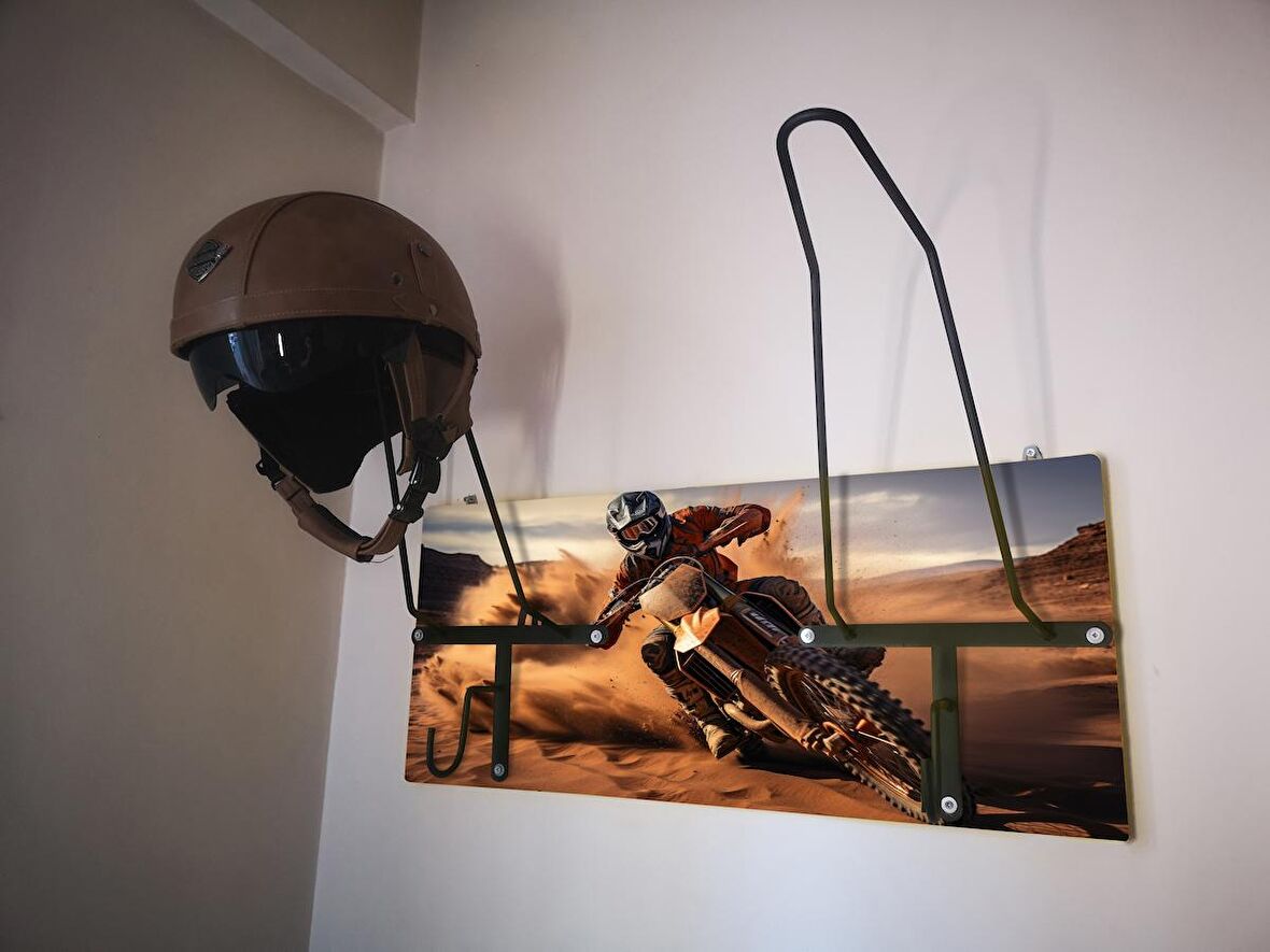 Motosiklet Kask Askısı, Motor Kask Askısı, Kask Askılığı CROSSX2V1
