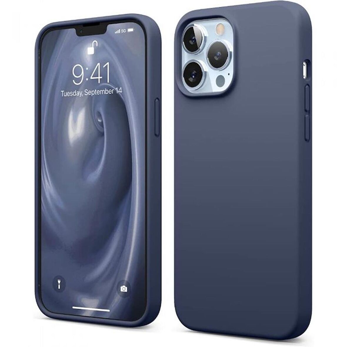 Smcase iPhone 13 Pro Max Kılıf Liquid Lansman Wiriless Destekli Silikon