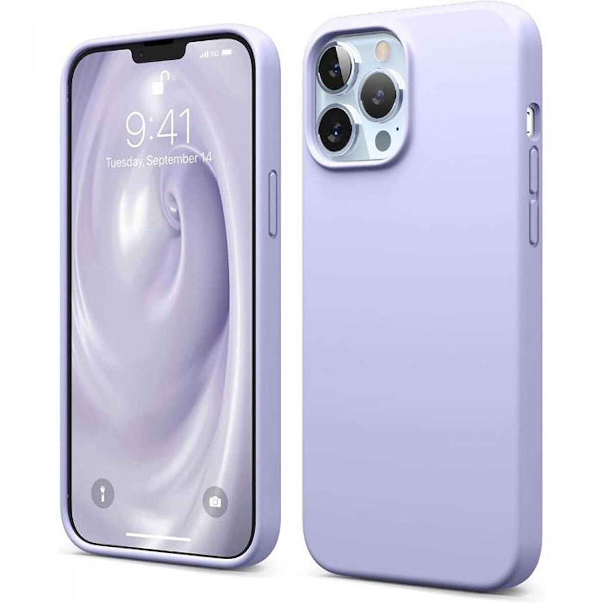 Smcase iPhone 13 Pro Max Kılıf Liquid Lansman Wiriless Destekli Silikon  Wirirless Şarj Aleti
