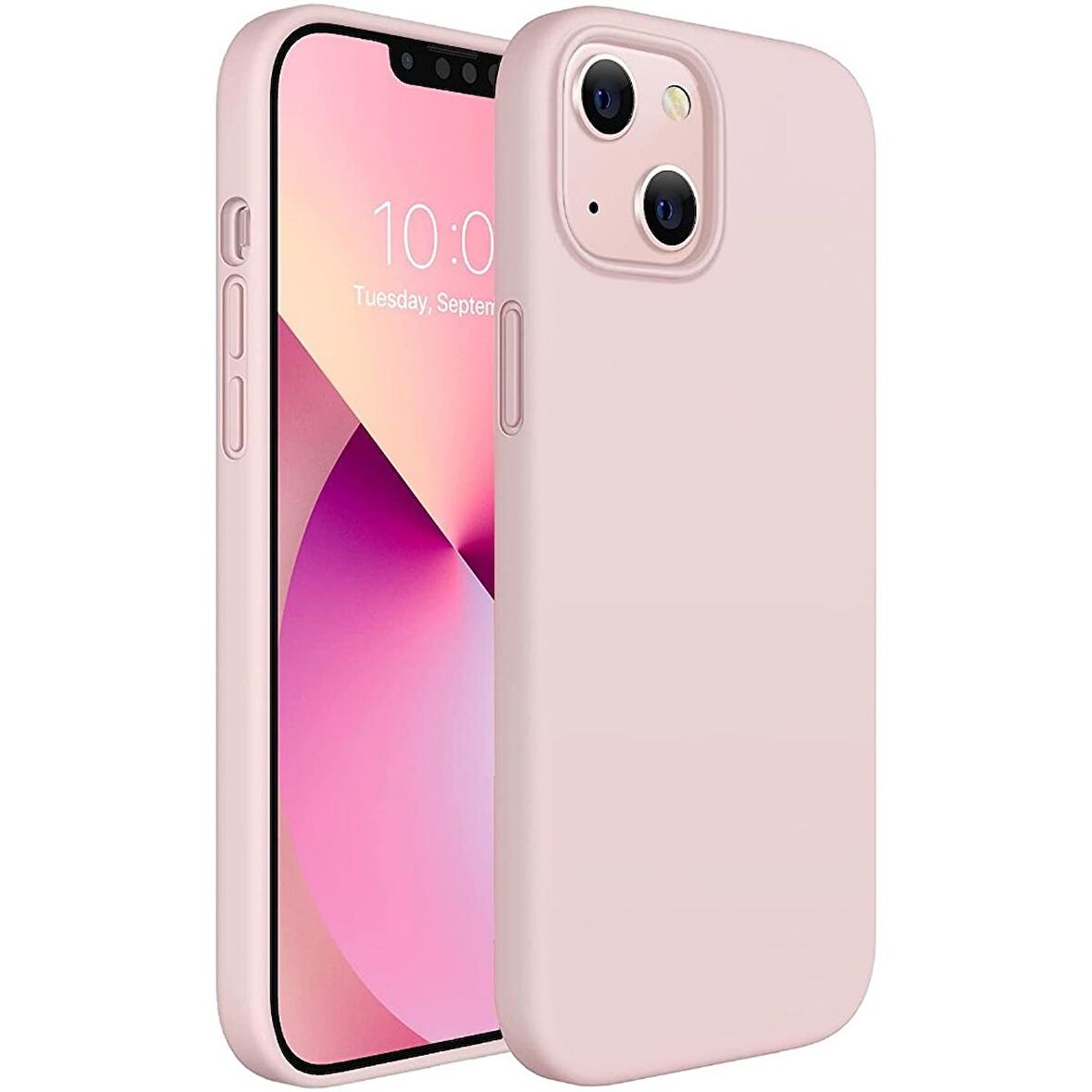 Smcase iPhone 13 Mini Kılıf Liquid Lansman Wiriless Destekli Silikon