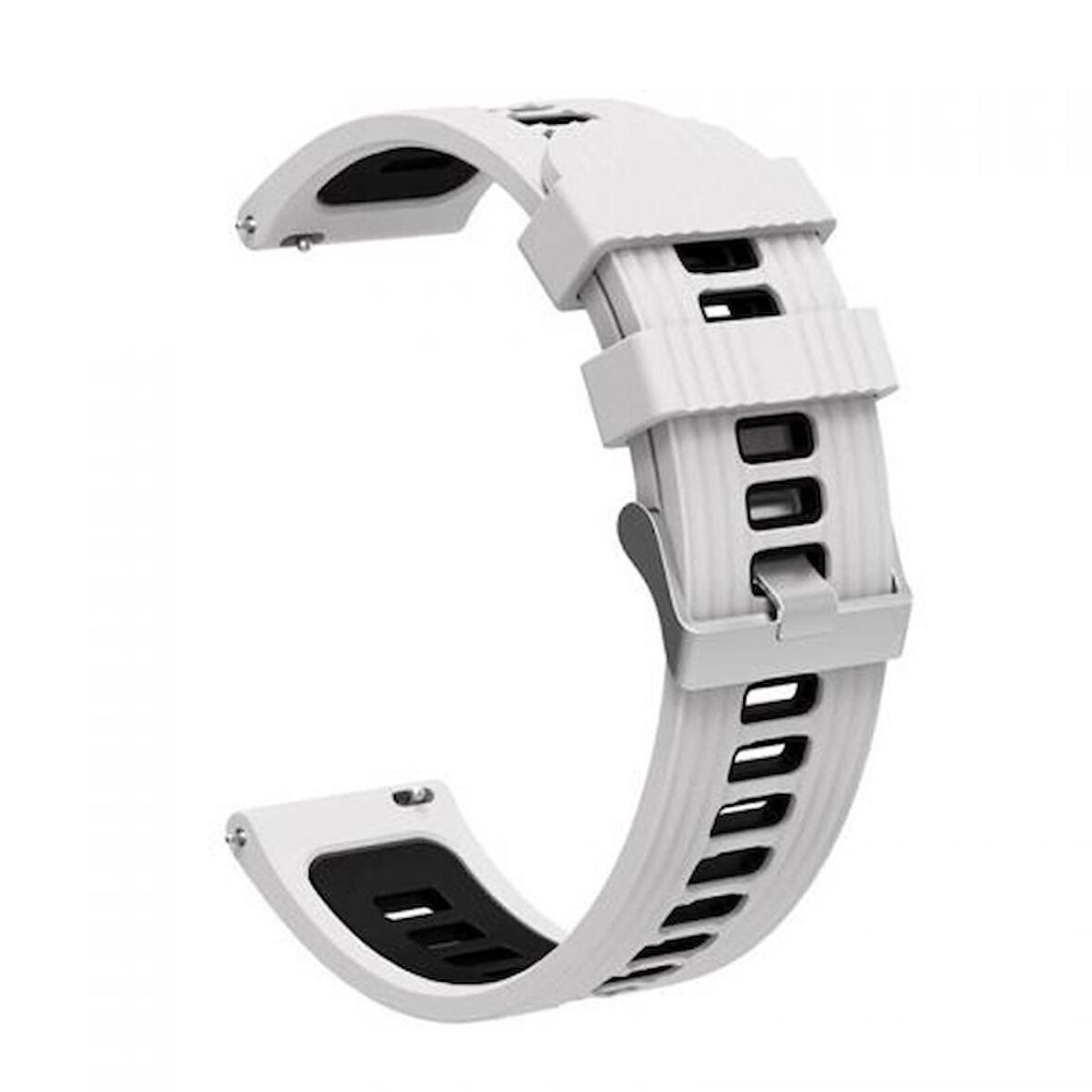 Gpack Amazfit GTR 2 Classic Kordon Delikli Çift Renk Şık Tasarım KRD 55 