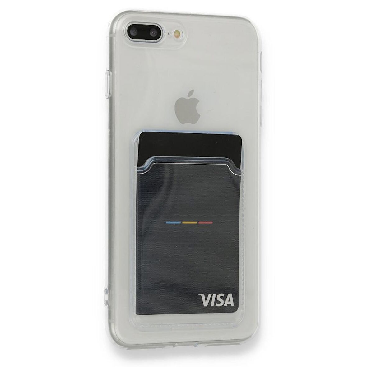 Smcase iPhone 7 Plus Kılıf Kamera Korumalı Kartlıklı Silikon