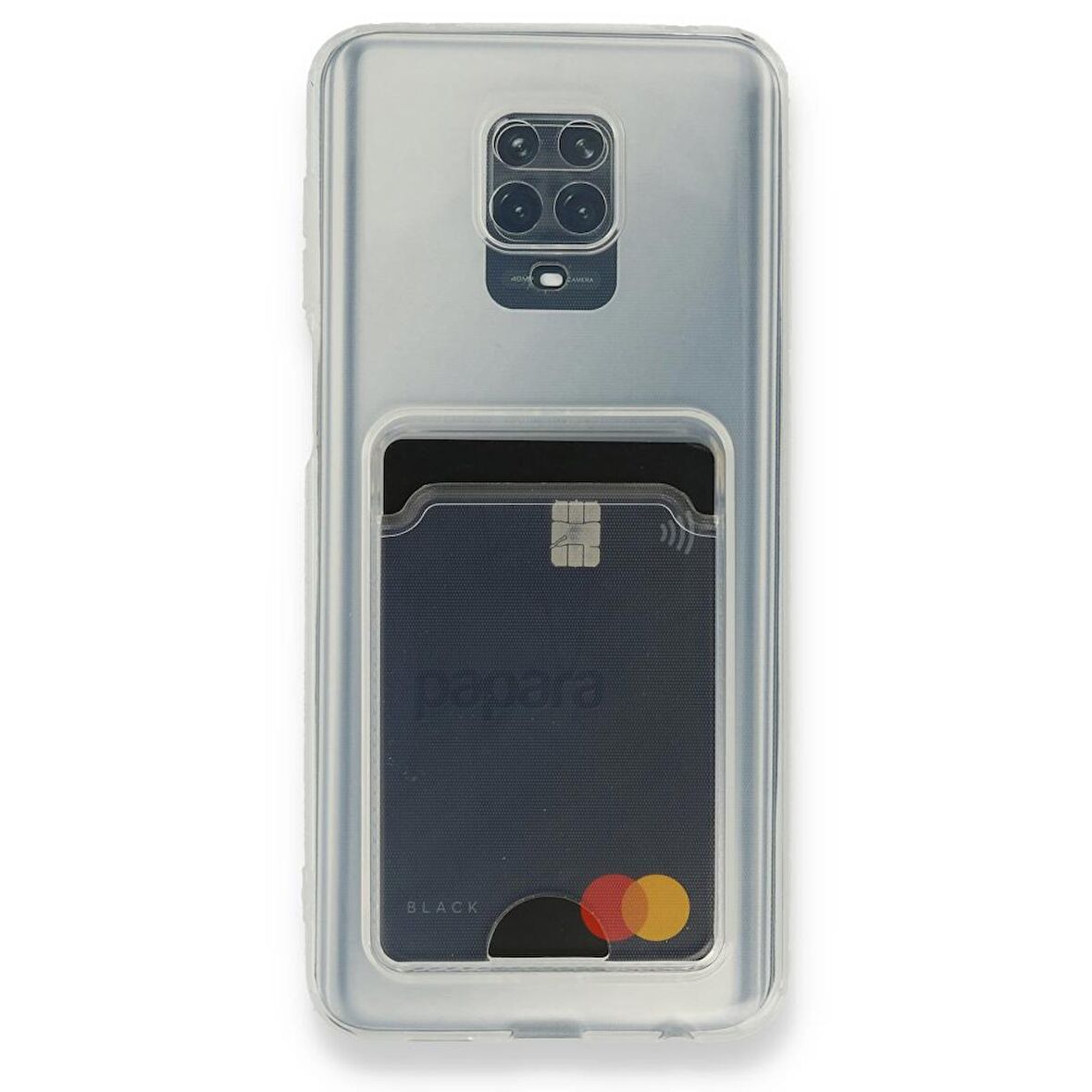 Smcase Xiaomi Redmi Note 9s Kılıf Kamera Korumalı Kartlıklı Silikon