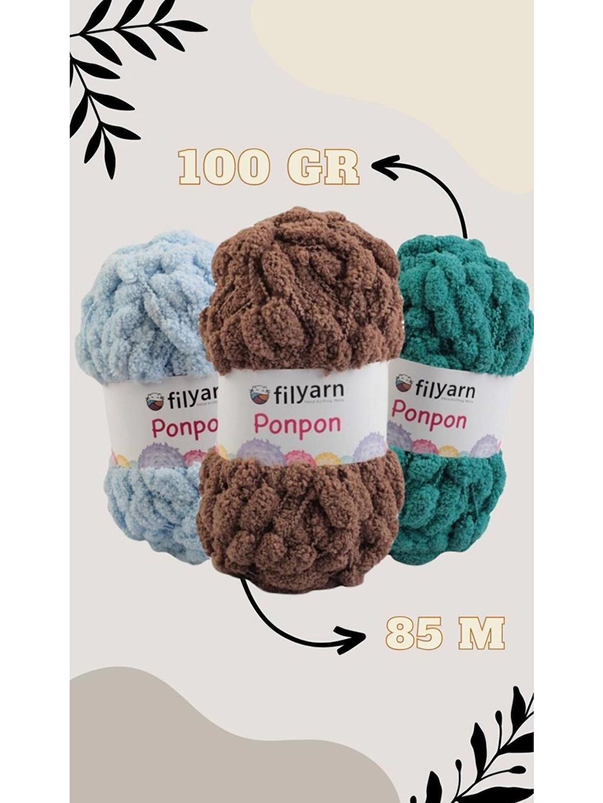 Ponpon Örgü ipi Seti, Battaniye ipi, Atkı ipi, Paspas ipi, Kadife ip, Dut ipi, Şal ipi, Kilim ipi, Havlu ipi