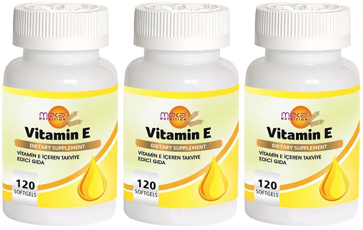 Vitamin E 267 Mg 3x120 Softgel E Vitamini 400 IU